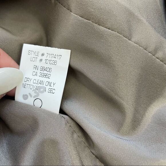 Theory Tan Single Button Cotton Blend Blazer Sz - Picture 12 of 13